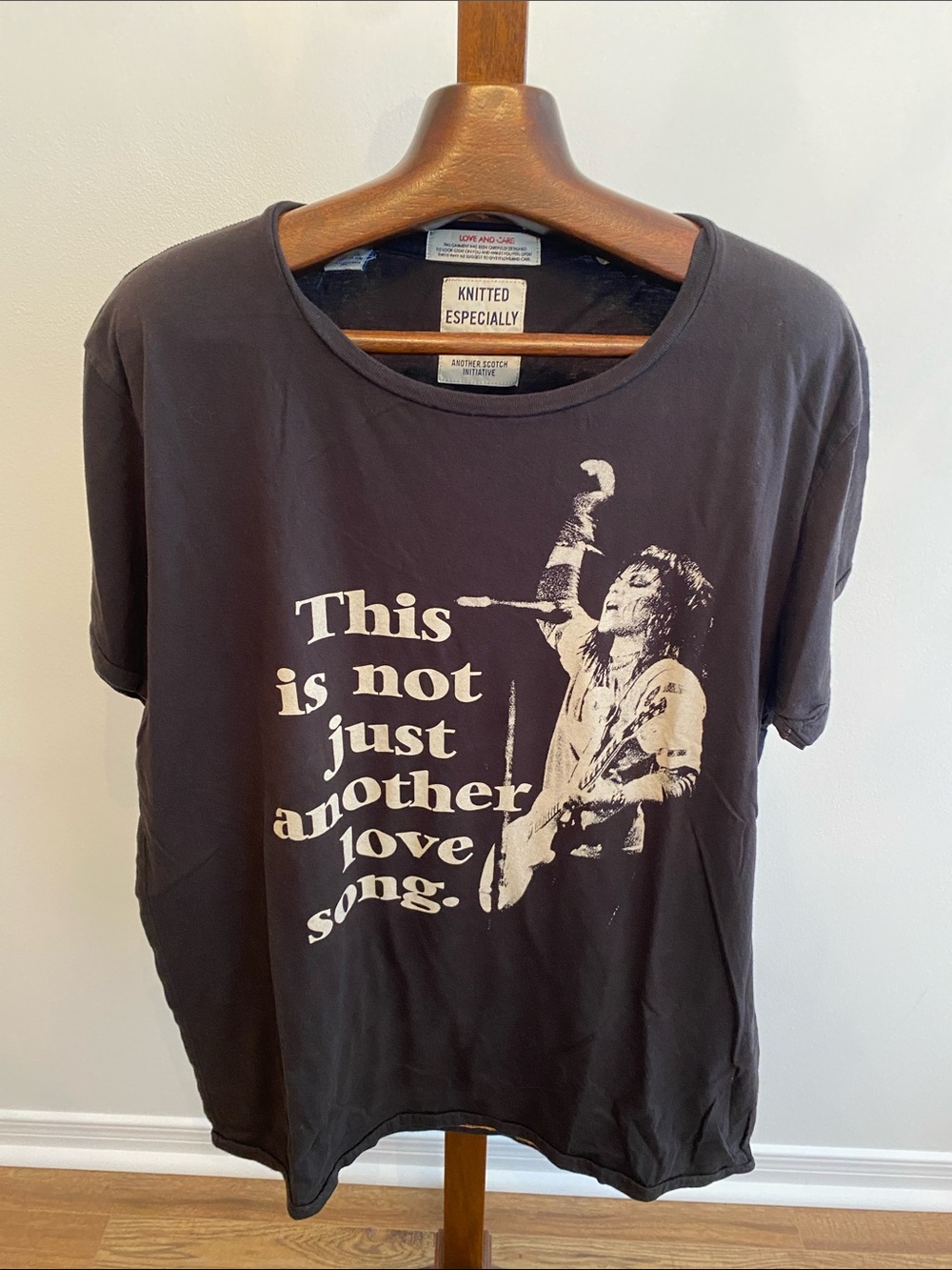 Joan Jett Men’s Black Graphic Tee - 'This is not just another love song'